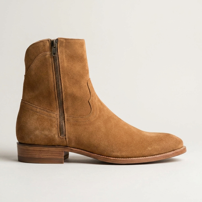 Tan Leather Scirocco Boot with Natural Leather Sole