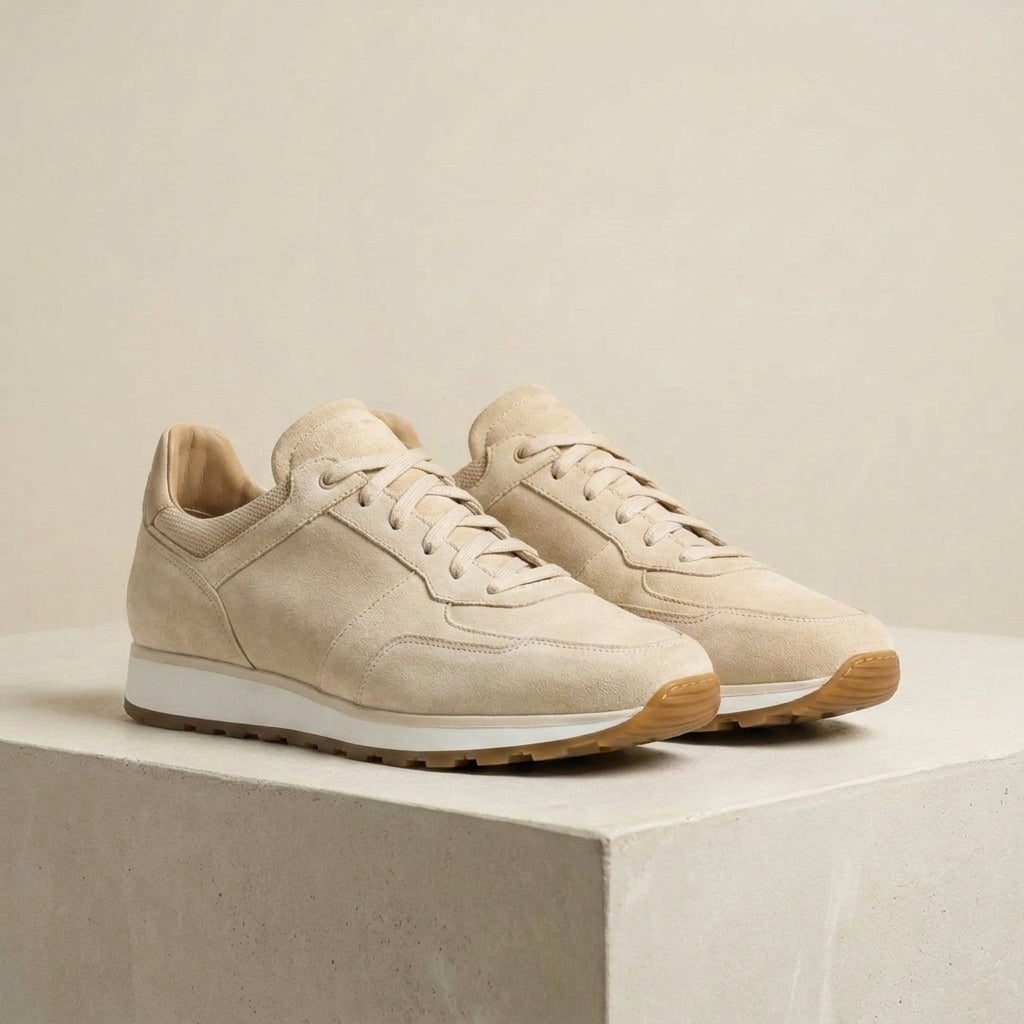 Cream Suede Cortona Suede Runner