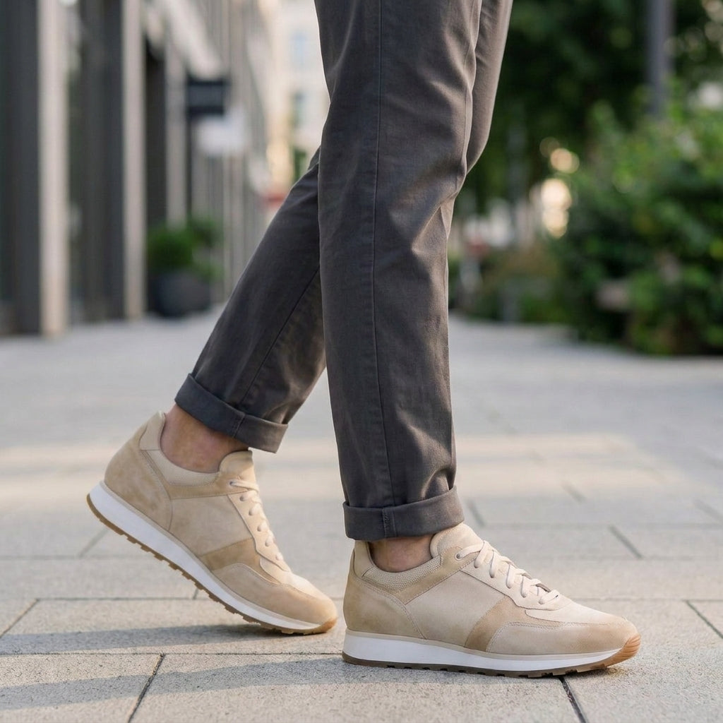 Cream Suede Cortona Suede Runner