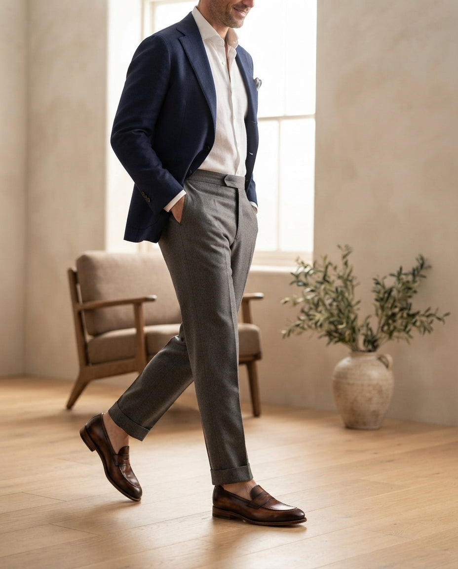 Height Increasing Brown Leather Garbin Cap-Toe Oxford with Natural Leather Sole - 3 Inch Hidden Heel – lifestyle