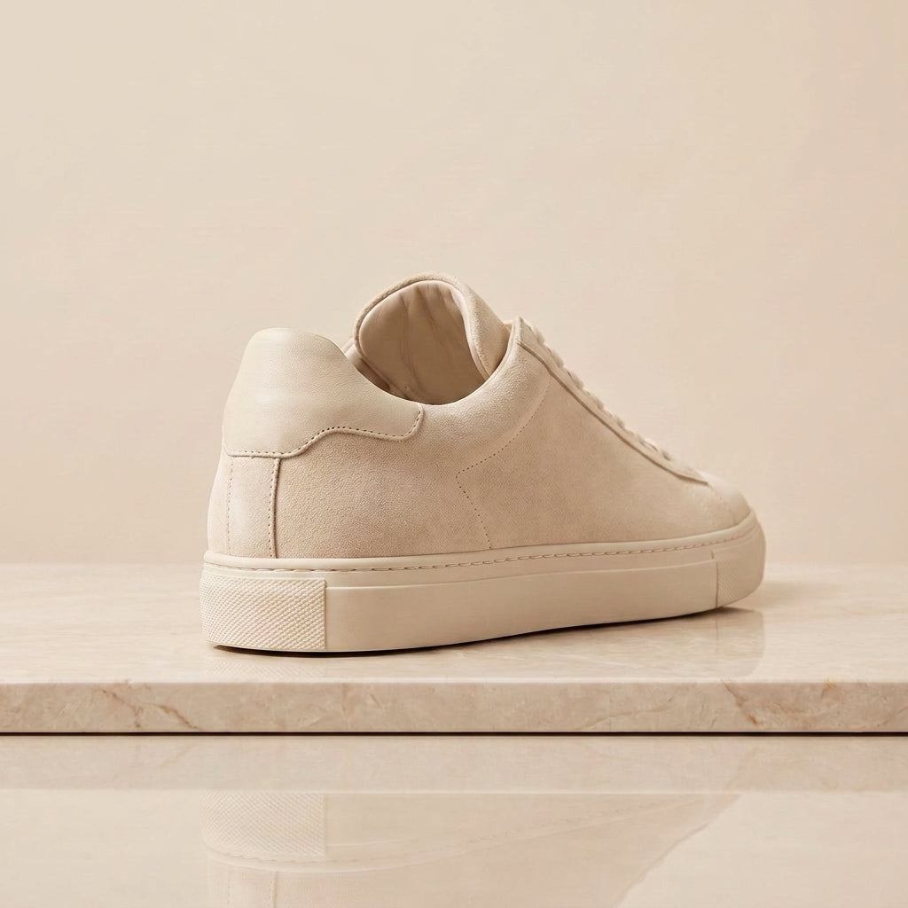 Cream Suede Tremiti Suede Sneaker