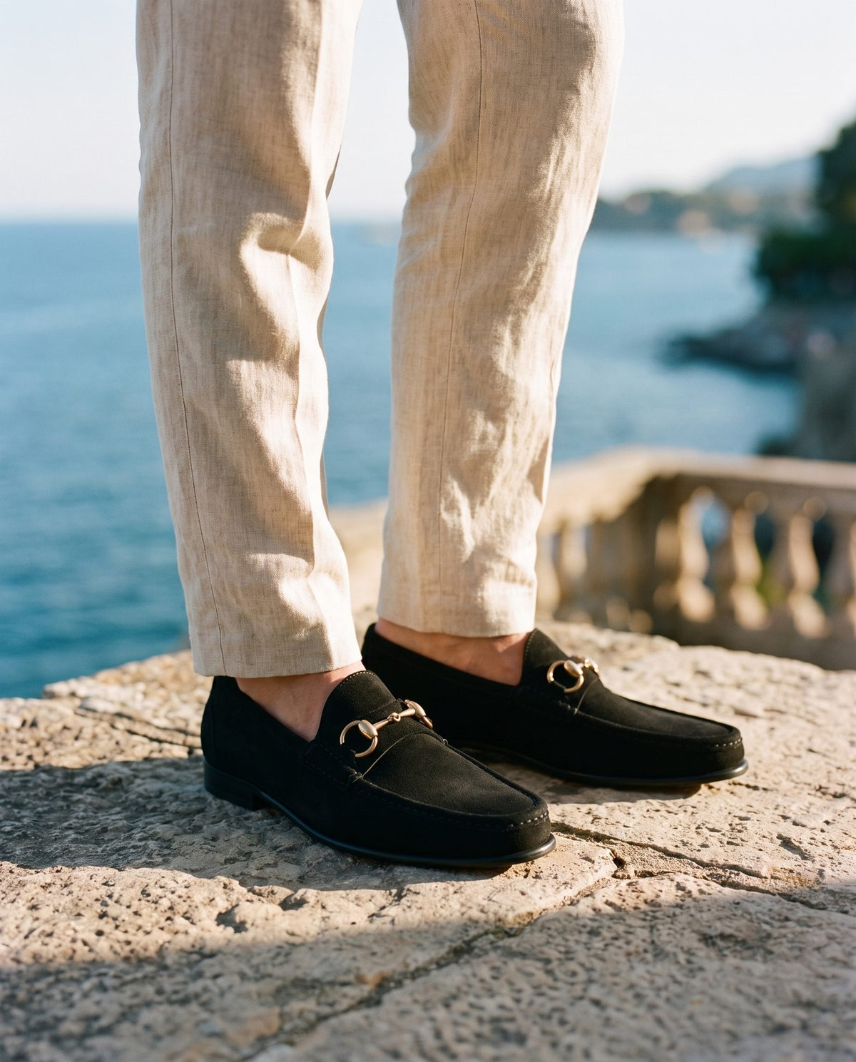 Black Suede Bora Bit Loafer – lifestyle