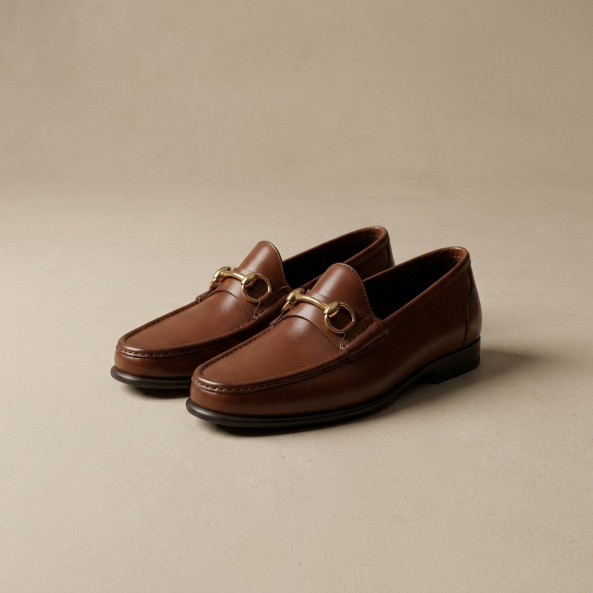 Brown Leather Amalfi Bit Loafer