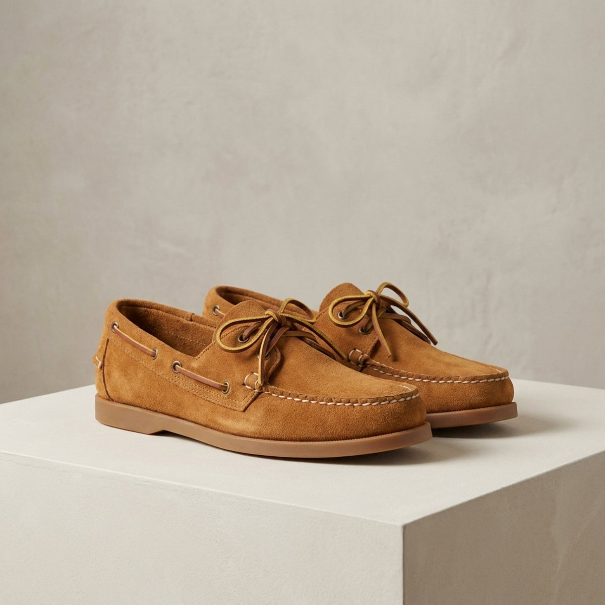 Tan Suede Chiavari Boat Shoe