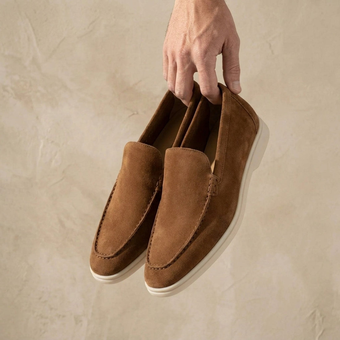 Brown Suede Polignano Plain Moccasin Loafer