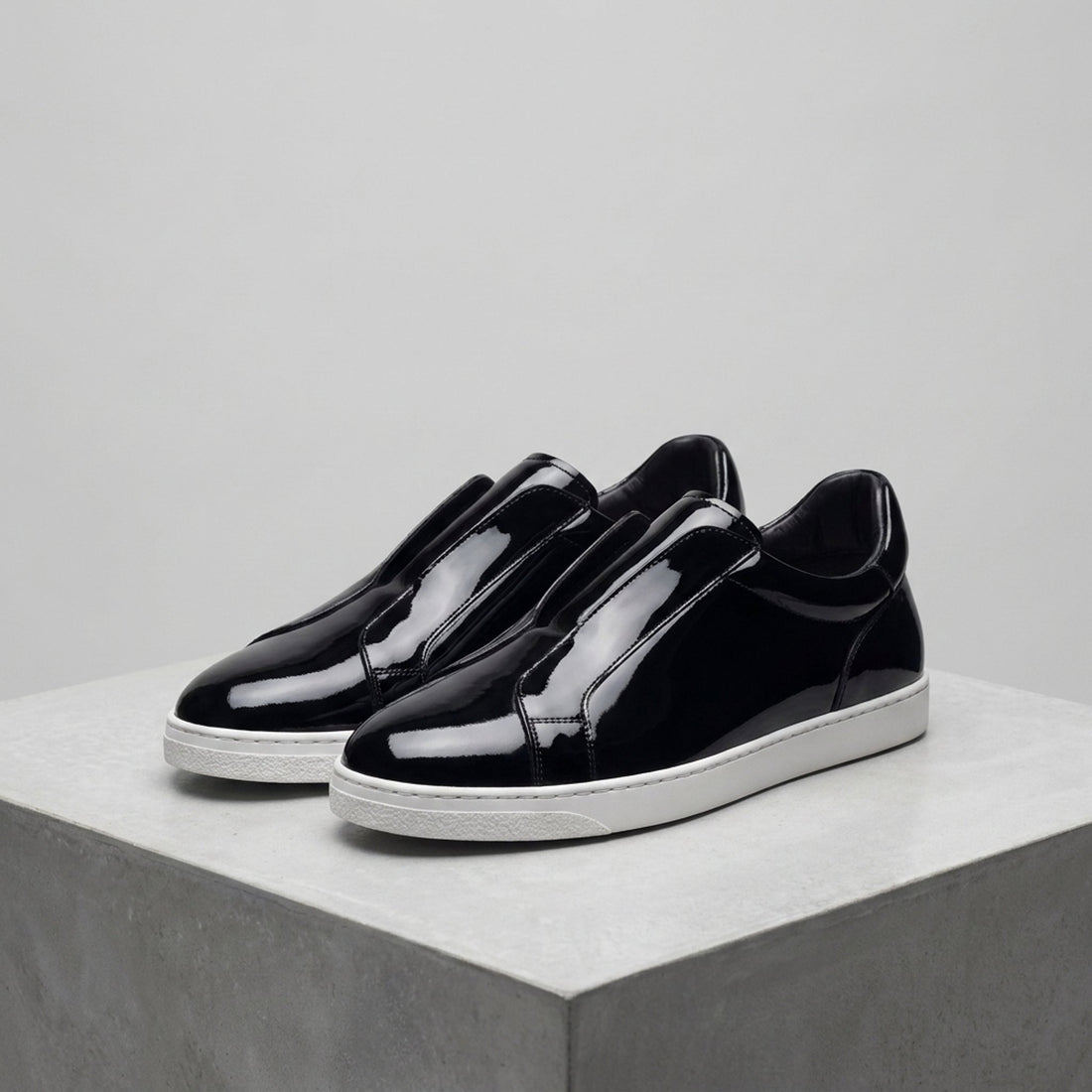 Black Patent Leather Procida Slip-On Sneaker