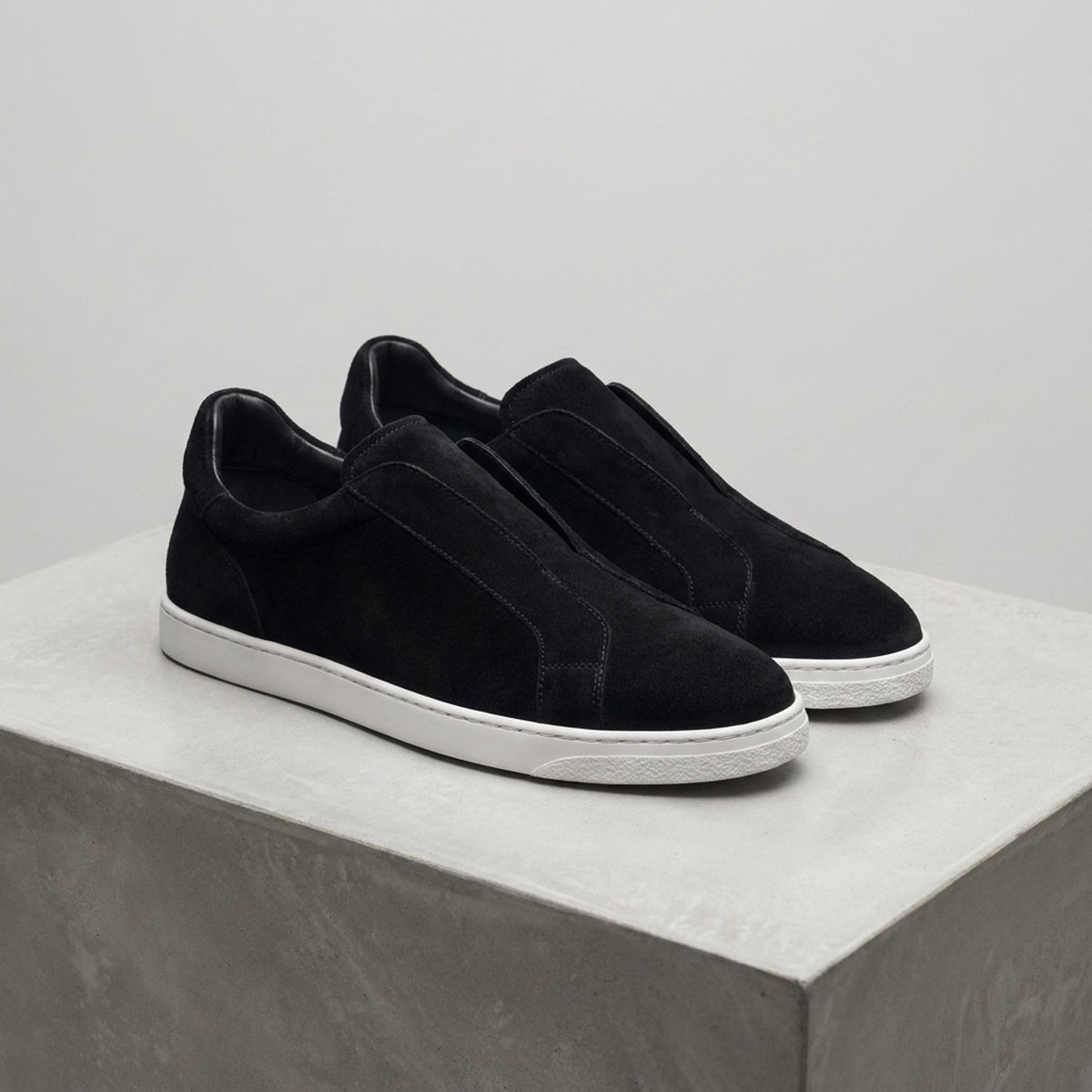 Black Suede Ponza Slip-On Sneaker