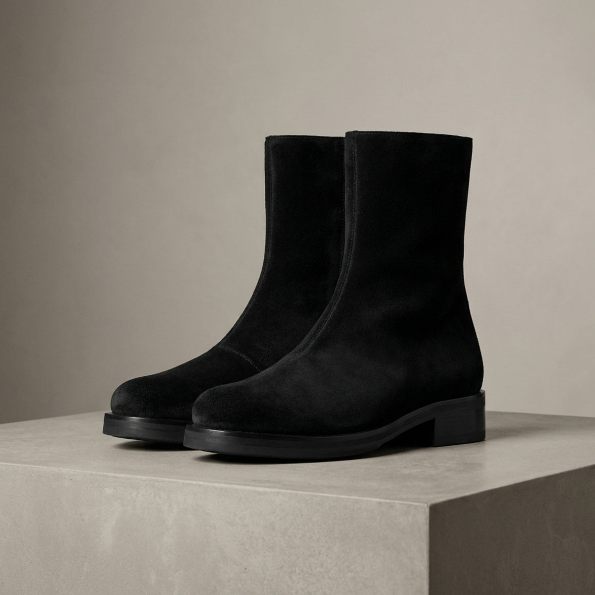 Black Suede Populonia Suede Ankle Boot