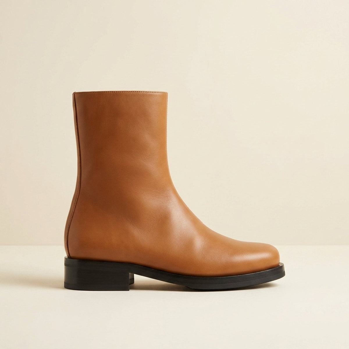 Tan Leather Carrara Suede Ankle Boot