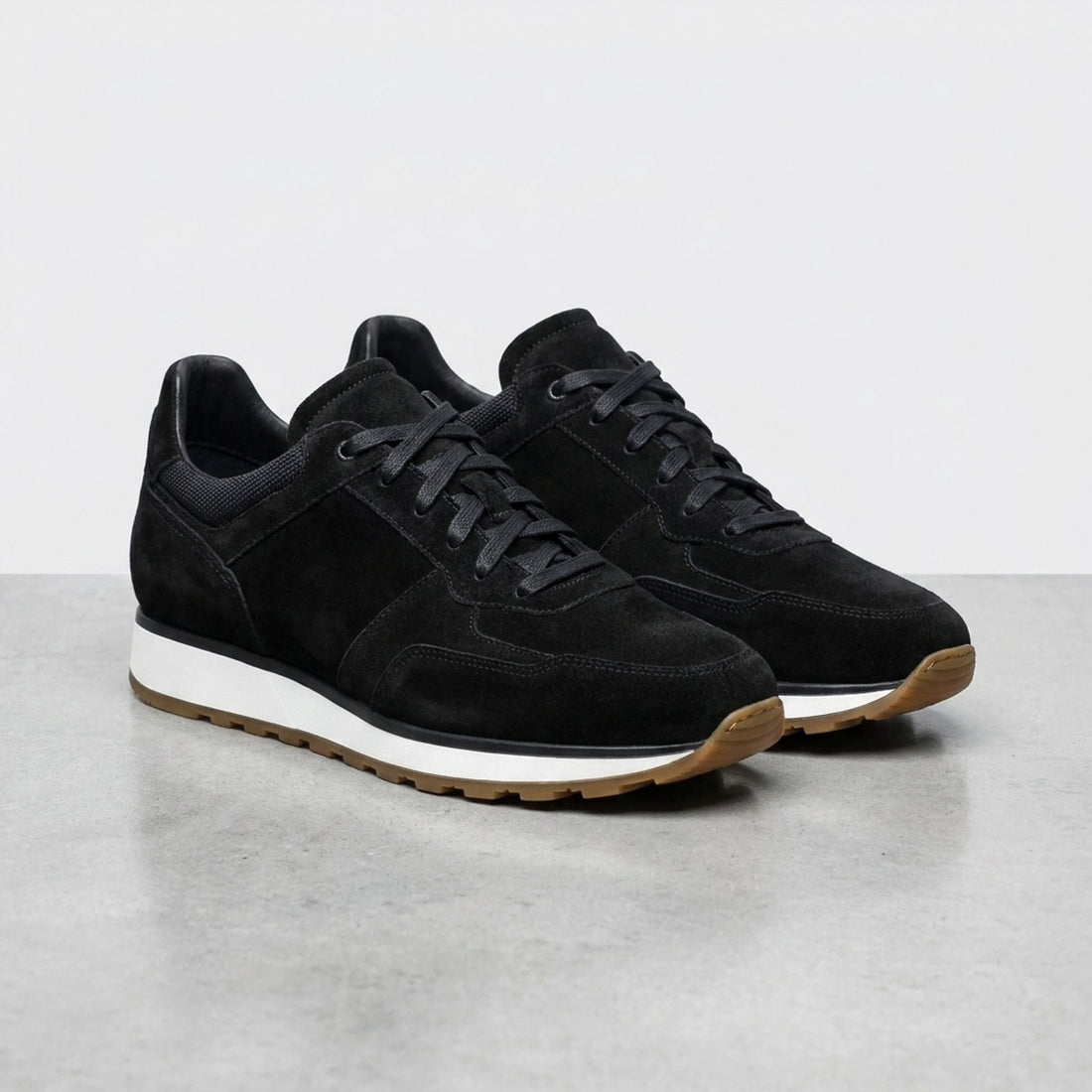 Black Suede Casentino Suede Runner