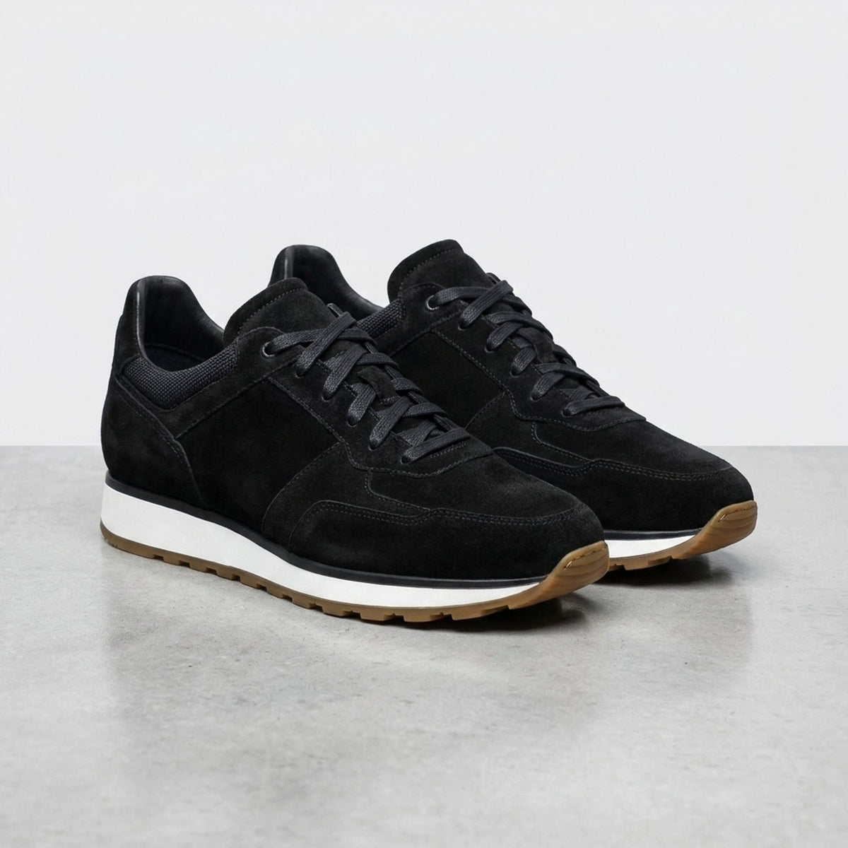 Black Suede Casentino Suede Runner