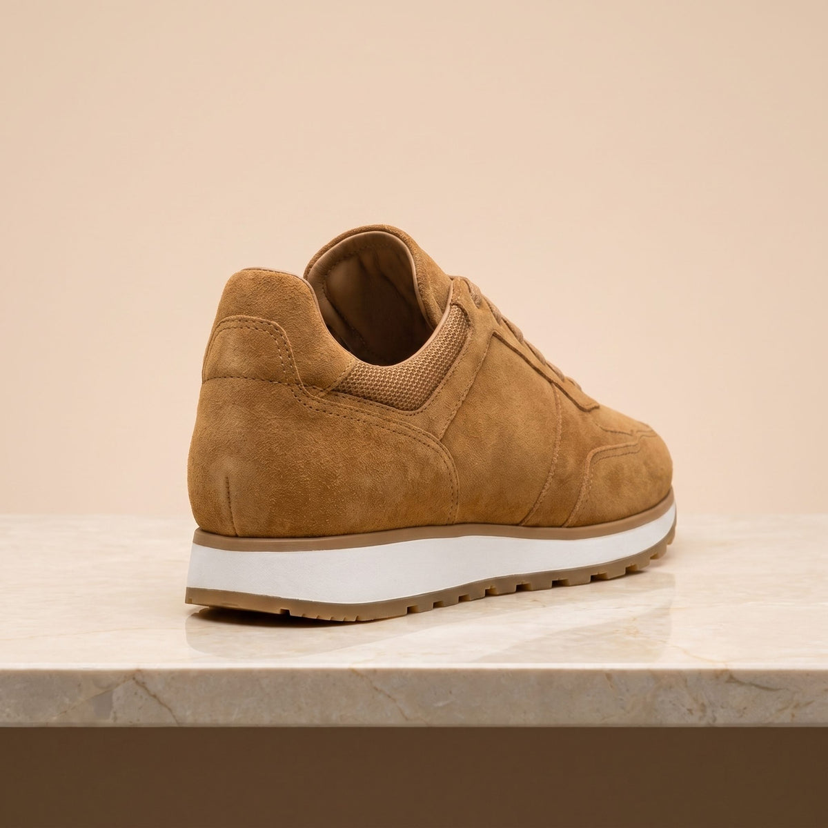 Tan Suede Spoleto Suede Runner – back view