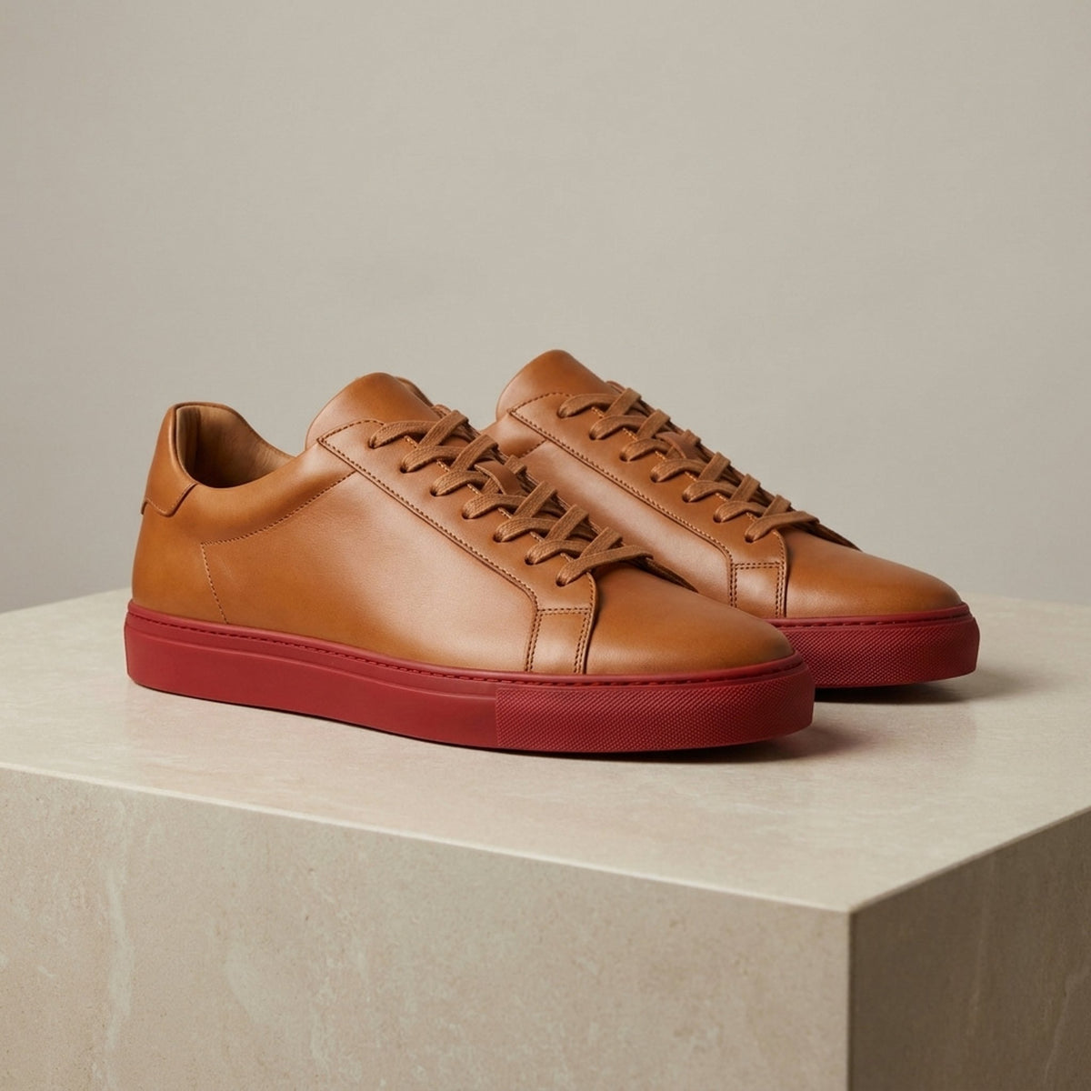 Tan Leather Molise Suede Sneaker