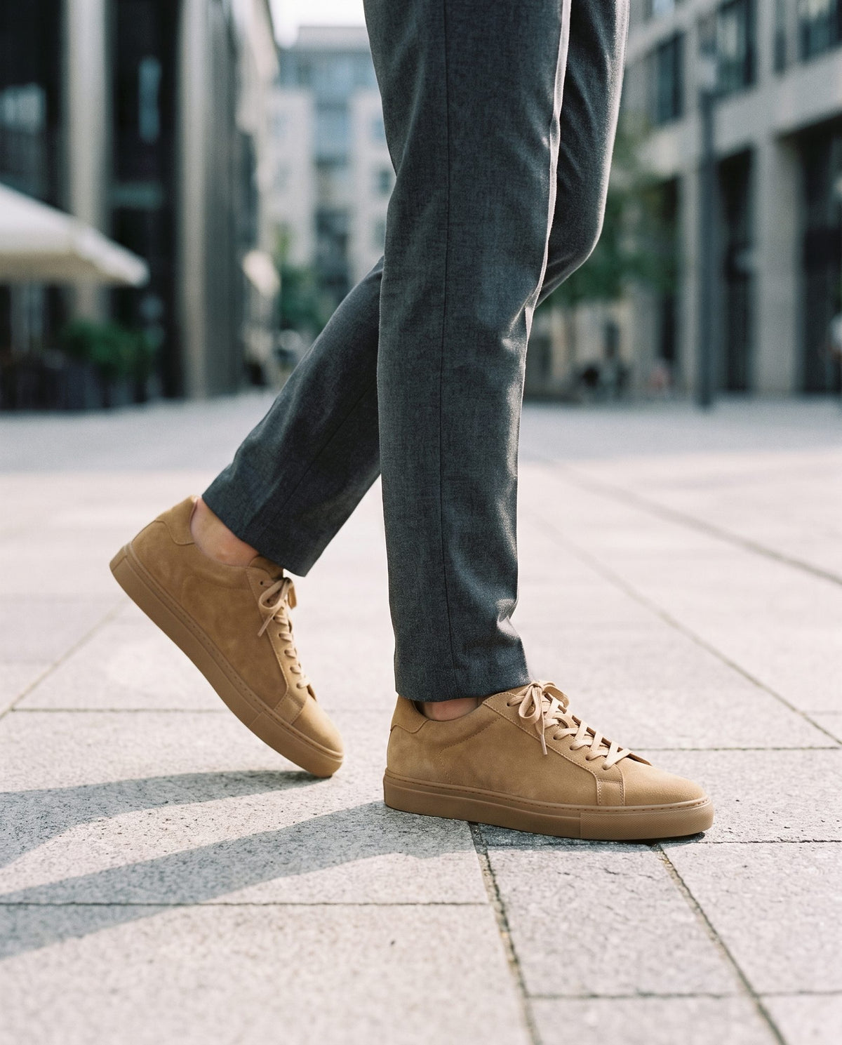 Tan Suede Sannio Suede Sneaker – lifestyle
