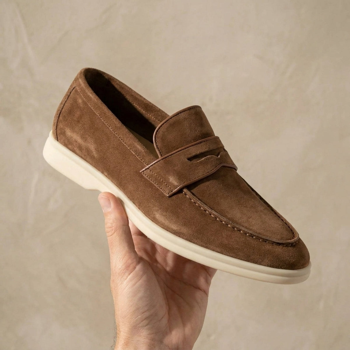 Brown Suede Scilla Summer Penny Loafer