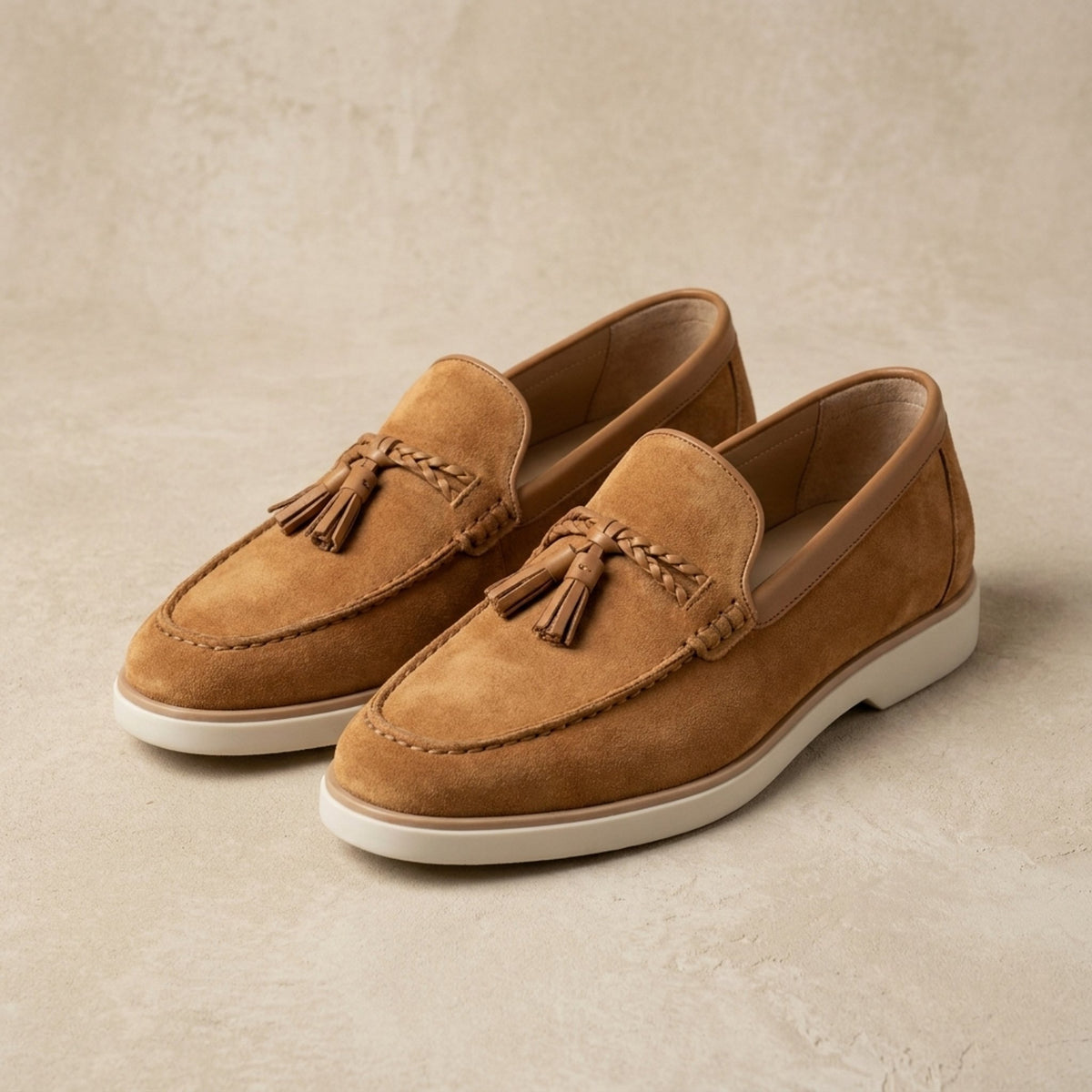 Tan Suede Nardo Summer Tassel Loafer