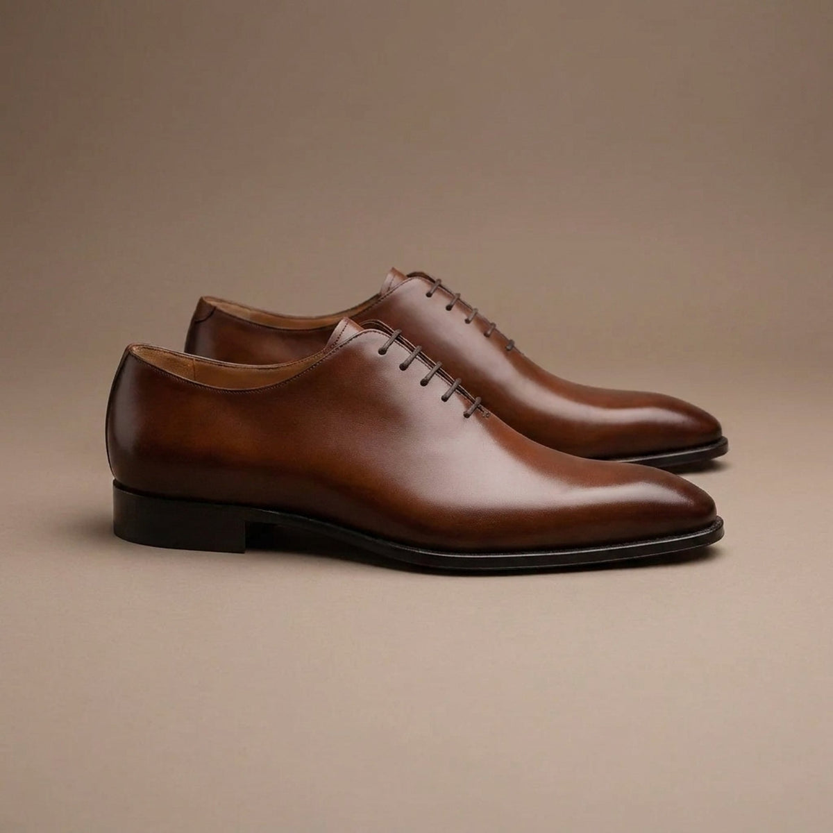 Brown Leather Fasano Wholecut Oxford