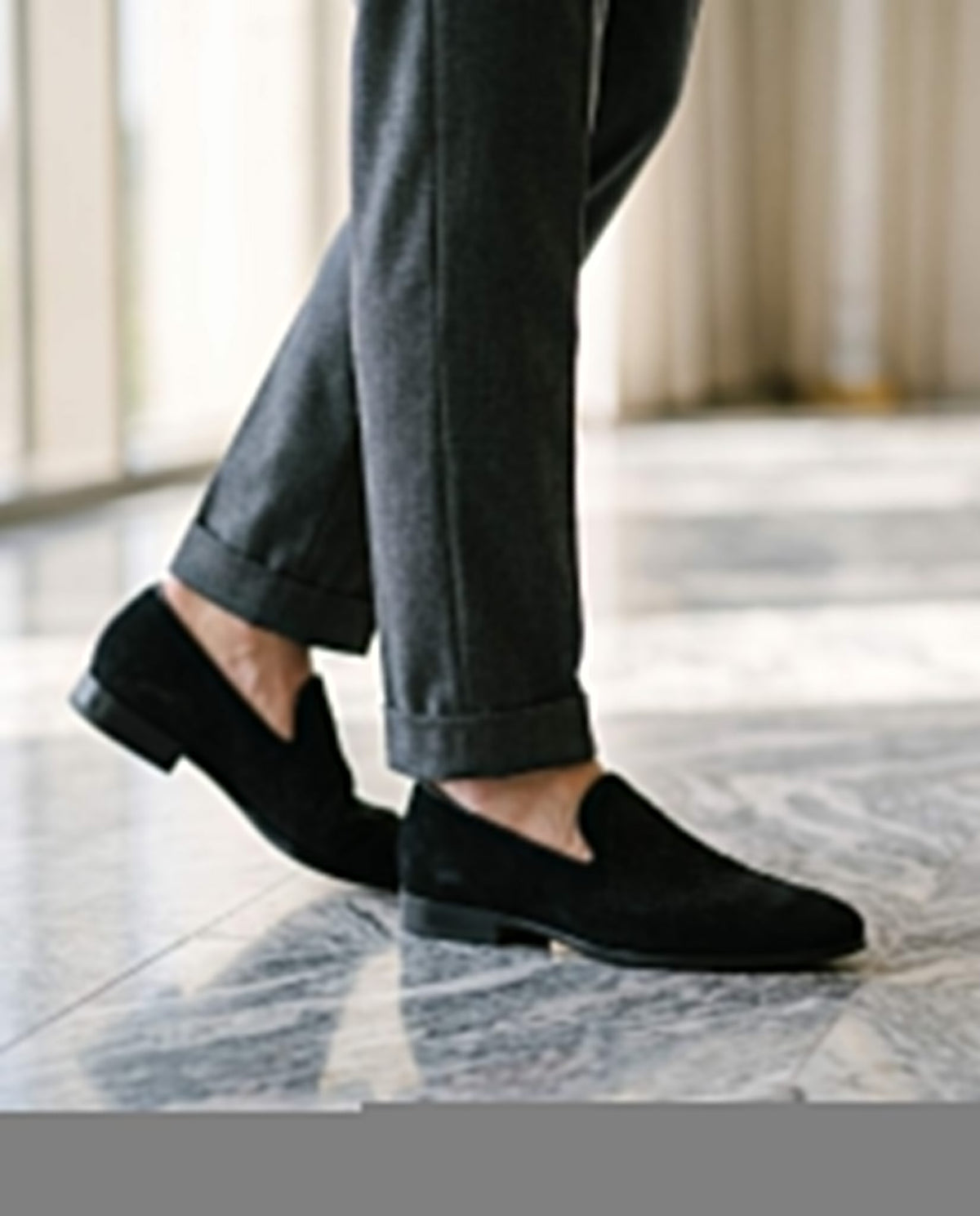 Height Increasing Black Suede Egnazia Woven Loafer - 3 Inch Hidden Heel – lifestyle