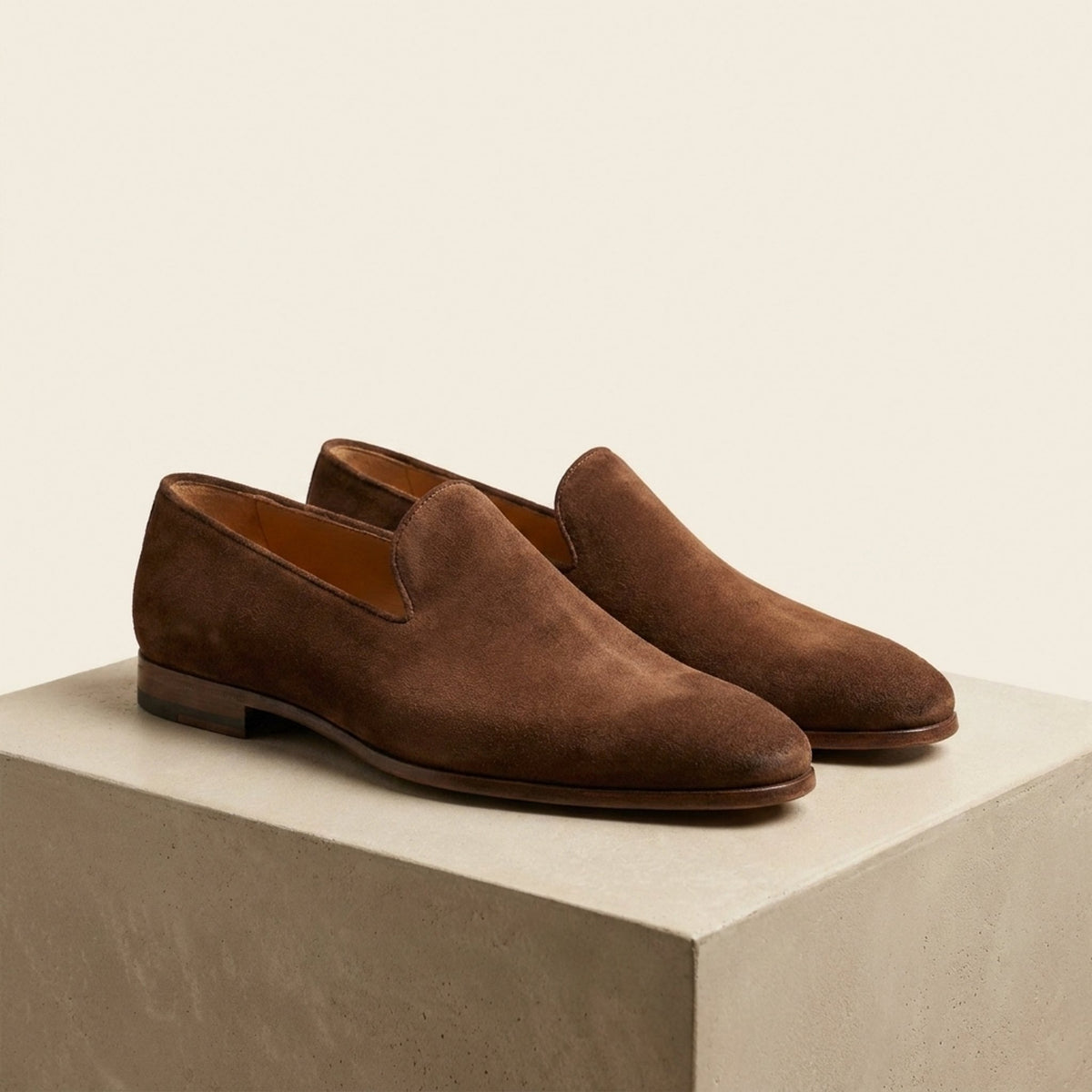 Brown Suede Monopoli Woven Loafer