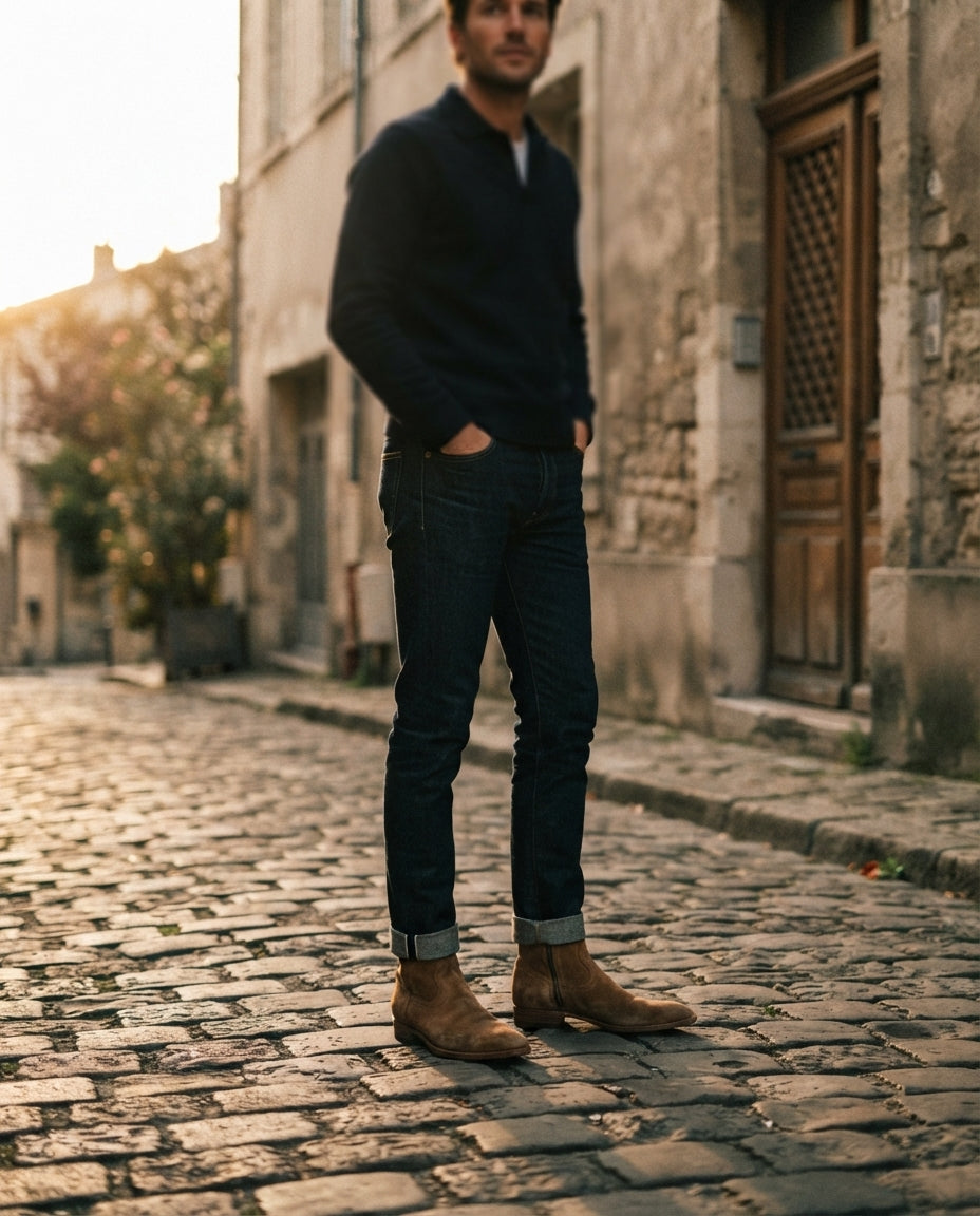 Height Increasing Tan Leather Scirocco Boot with Natural Leather Sole - 3 Inch Hidden Heel – lifestyle